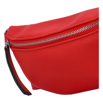 Dámská crossbody ledvinka červená - Paolo Bags Stanley