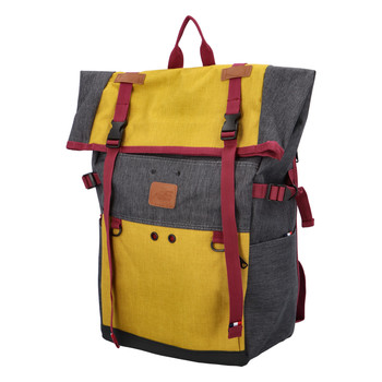 Kombinovaný cestovní batoh černo žlutý - New Rebels Messer