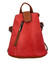 Malý dámský batůžek kabelka červený - Paolo Bags Conradine