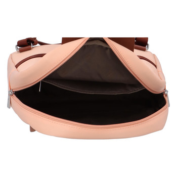 Dámský moderní batoh světle růžový - Hexagona Nalle