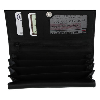 Dámská kožená peněženka černá - Delami Lestiel 