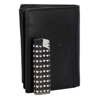 Pánská kožená peněženka černá - Delami 8702