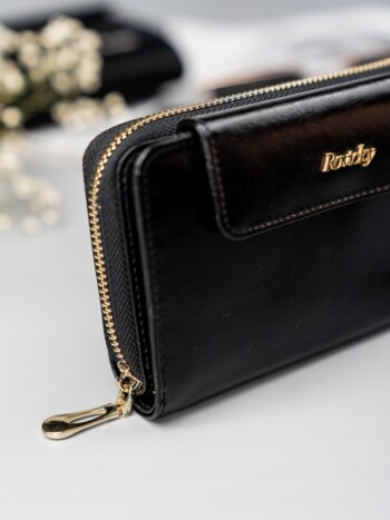 Dámská kožená peněženka černá - Rovicky Loraine