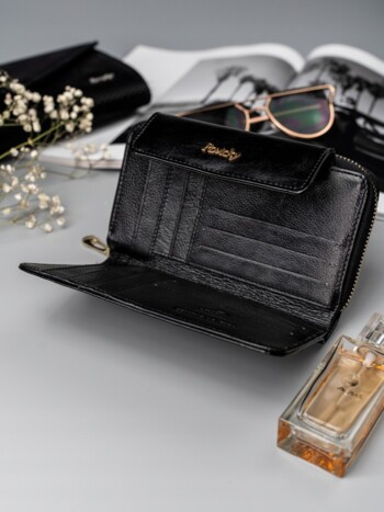 Dámská kožená peněženka černá - Rovicky Loraine