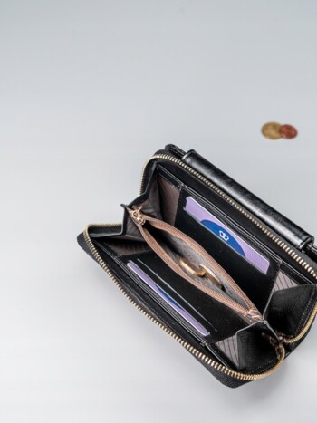 Dámská kožená peněženka černá - Rovicky Loraine