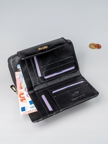 Dámská kožená peněženka černá - Rovicky Loraine