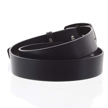 Dámský kožený opasek černý - PB Rosabell 90