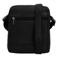 Pánská kožená crossbody taška černá - Bellugio Dagomal
