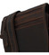 Pánská kožená crossbody taška tmavě hnědá - Greenwood Vamos