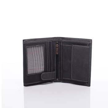 Pánská kožená peněženka černá - Wild Piotr