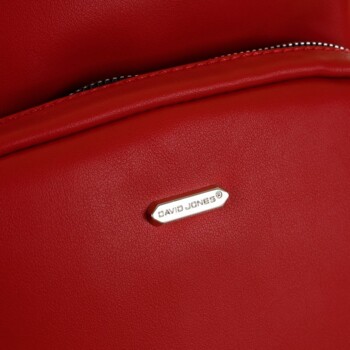 Dámský městský batůžek červený - David Jones Rein