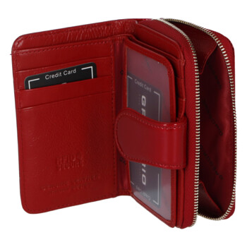 Dámská kožená peněženka červená - Gregorio Maddison