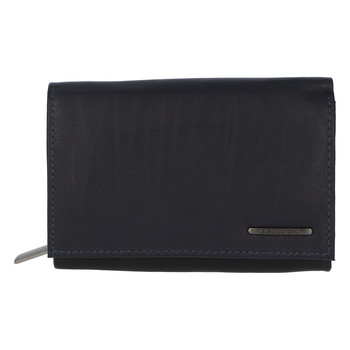 Dámská kožená peněženka černo modrá - Bellugio Averi New