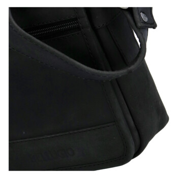 Pánská kožená crossbody taška černá - Bellugio Narell