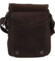 Pánská kožená crossbody taška tmavě hnědá - Bellugio Narell