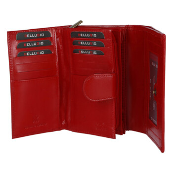 Dámská kožená peněženka červená - Bellugio Romi