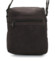 Pánská kožená crossbody taška hnědá - Bellugio Dagomal