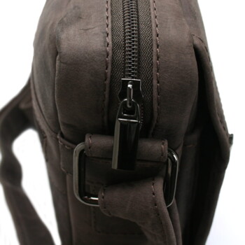 Pánská kožená crossbody taška hnědá - Bellugio Dagomal