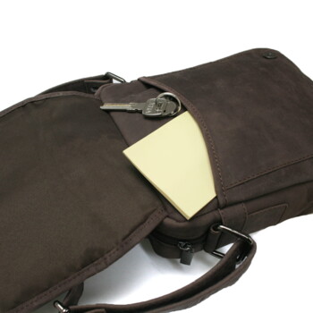 Pánská kožená crossbody taška hnědá - Bellugio Dagomal