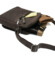 Pánská kožená crossbody taška hnědá - Bellugio Dagomal