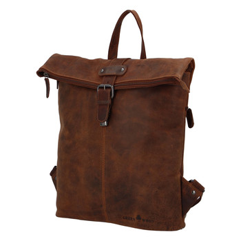 Luxusní kožený batoh hnědý - Greenwood Duster