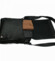 Pánská kožená crossbody taška černá - Bellugio Hayes