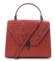 Dámská kožená kabelka do ruky červená - Delami Valeria