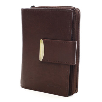 Dámská kožená peněženka hnědá - Diviley Oryna