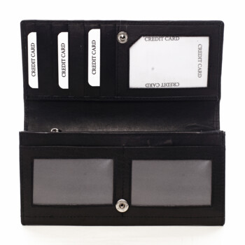 Dámská kožená peněženka černá - Diviley Jamin