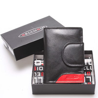 Středně velká dámská kožená peněženka černá - Bellugio Calla 2