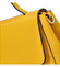 Dámská kožená kabelka do ruky žlutá - ItalY Fatismy