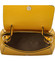 Dámská kožená kabelka do ruky žlutá - ItalY Fatismy
