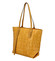 Dámská originální kožená kabelka žlutá - ItalY Drue