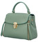 Dámská kožená kabelka do ruky bledě zelená - ItalY Bonna