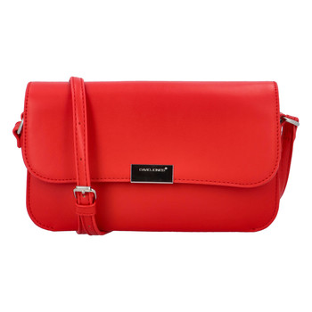 Malá dámská crossbody kabelka červená - David Jones Brianna