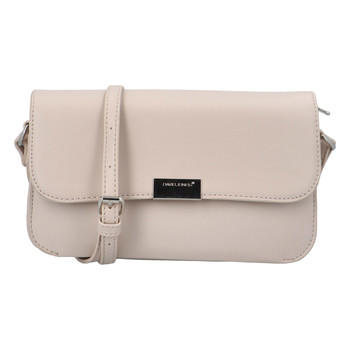 Malá dámská crossbody kabelka béžová - David Jones Brianna