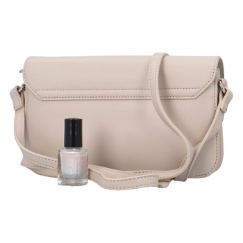 Malá dámská crossbody kabelka béžová - David Jones Brianna