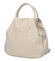 Dámská kožená kabelka do ruky béžová - ItalY Besnas