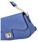 Dámská luxusní kožená crossbody kabelka modrá - ItalY Palmer
