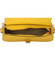 Dámská luxusní kožená crossbody kabelka žlutá - ItalY Palmer