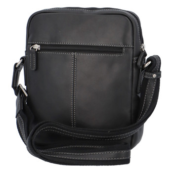 Pánská kožená taška na doklady černá - Hexagona 823154