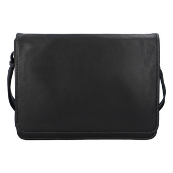 Luxusní pánská kožená taška na notebook černá - Hexagona Symbol