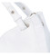 Dámská kožená kabelka přes rameno bílá - ItalY Neprolis