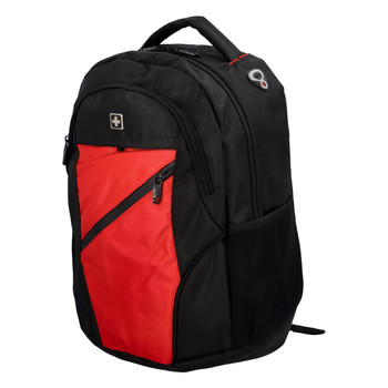 Pánský batoh černo červený - Suissewin 1011