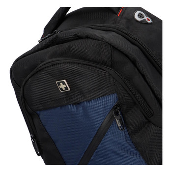Pánský batoh černo modrý - Suissewin 1011