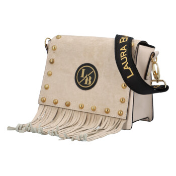 Dámská crossbody kabelka béžová - Laura Biaggi Agáta