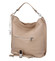 Velká kožená dámská kabelka růžová - ItalY Celinda Mat
