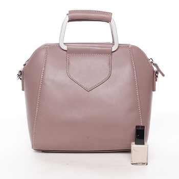 Exkluzivní menší dámská kabelka do ruky tmavě růžová - David Jones Ezuria