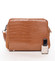 Dámská crossbody kabelka koňaková s hadím vzorem - David Jones Snake