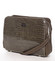 Dámská crossbody kabelka khaki s hadím vzorem - David Jones Snake